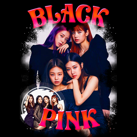 Koszulka Biała BlackPink WYBIERZ KOLOR KOSZULKI I FASON