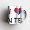 Kubek magiczny z własną grafiką I love Twój Tekst