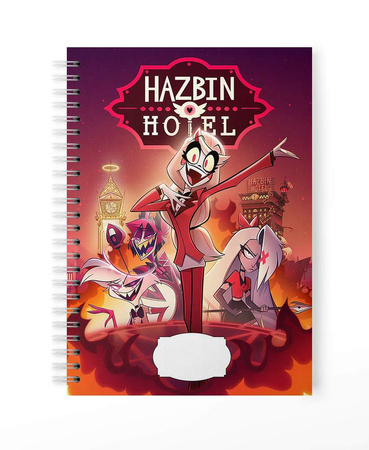 Zeszyt A5 100 stron w kratkę Hazbin Hotel
