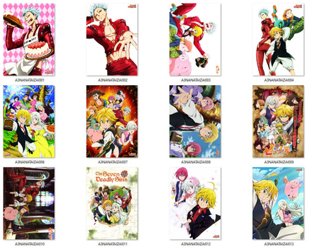 Pocztówka Seven Deadly Sins Nanatsu no Taizai DO WYBORU